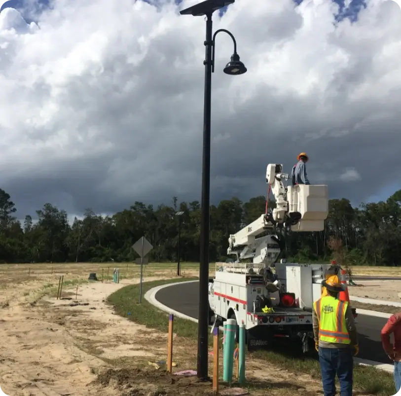 Solar lighting for commercial properties